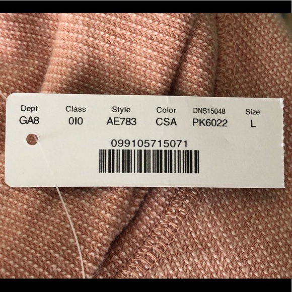 J. CREW Funnelneck Fleece Sweatshirt Clay Pink L NWT - Picture 6 of 6